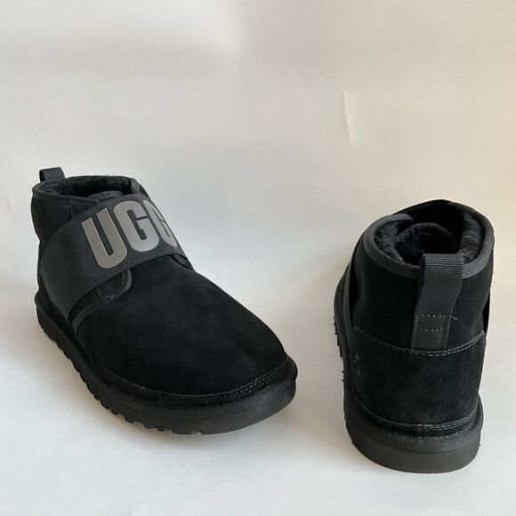 Wool Blend Suede Neumel II UGG Boots Men Lined Pull-on Black 13 main image 2